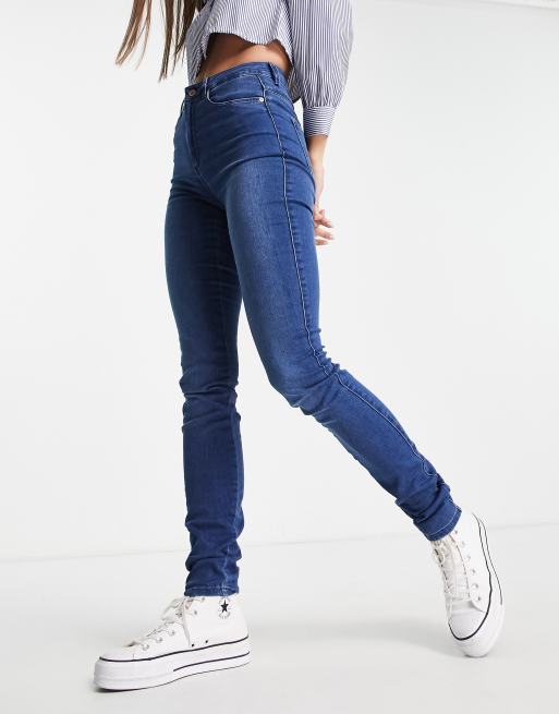 Only Tall - Royal - Jeans skinny a vita alta lavaggio blu medio  , 4 di 4