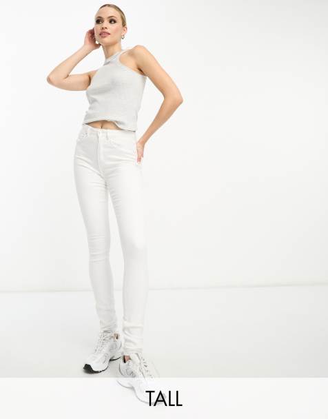 White Ripped Skinny Jeans (3113051)