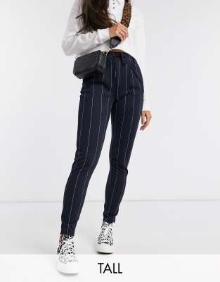 navy pinstripe pants