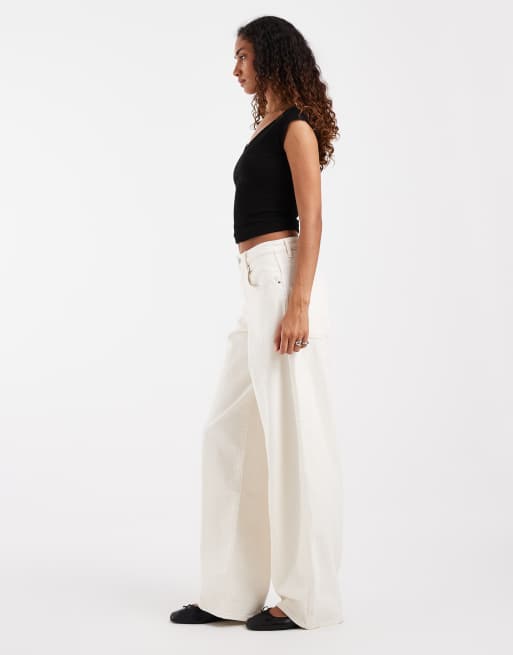 ONLY Tall Tamy barrel jeans in ecru, 2 of 5