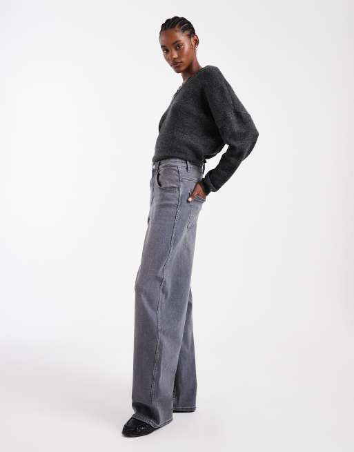 ONLY Tall – Tamy – Grå jeans med barrelben, 2 av 5
