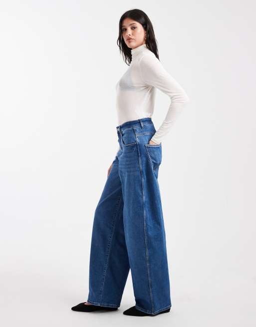 ONLY Tall - Tamy - Jeans met ballonpijpen in middenblauw denim, 3 van 5