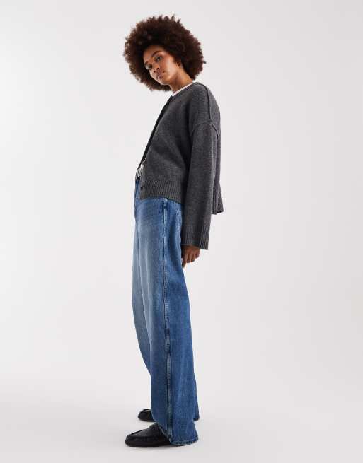 ONLY Tall – Taylor – Niebieskie jeansy barrel z podwyższonym stanem, 2 z 5