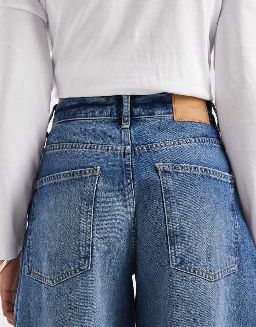 ONLY Tall – Taylor – Niebieskie jeansy barrel z podwyższonym stanem, 5 z 5