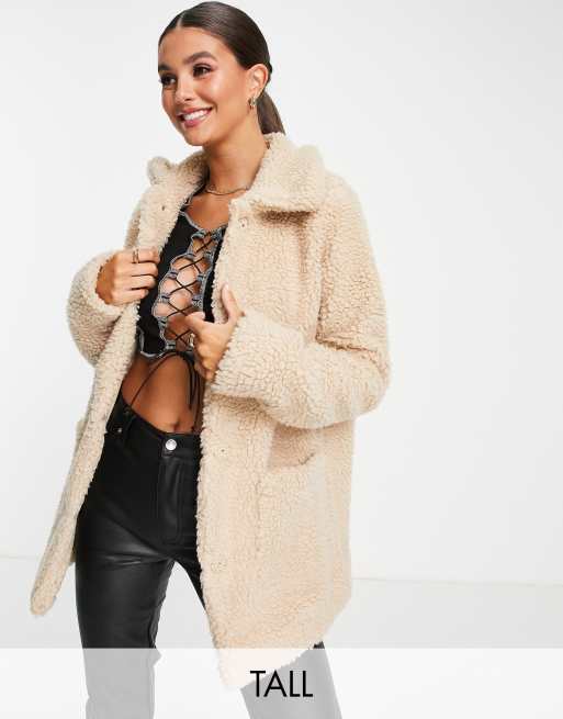 Only Tall Veste duveteuse Beige ASOS