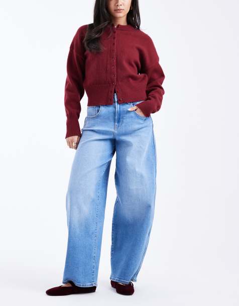 ONLY Tamy barrel jeans in light blue denim