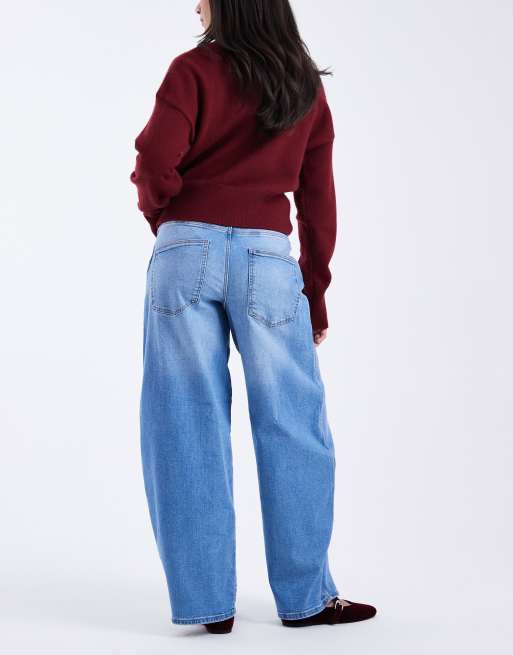ONLY - Tamy - Jeans met ballonpijpen in lichtblauw denim, 3 van 5