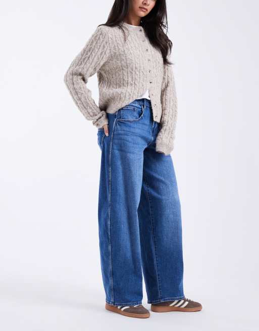 ONLY – Tamy – Mellanblå jeans med barrelben, 2 av 5