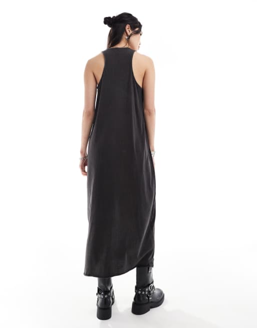 Black maxi tank dress sale