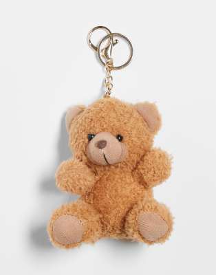 Only Teddy Bear Bag Charm In Brown