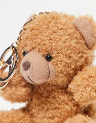 Only Teddy Bear Bag Charm In Brown