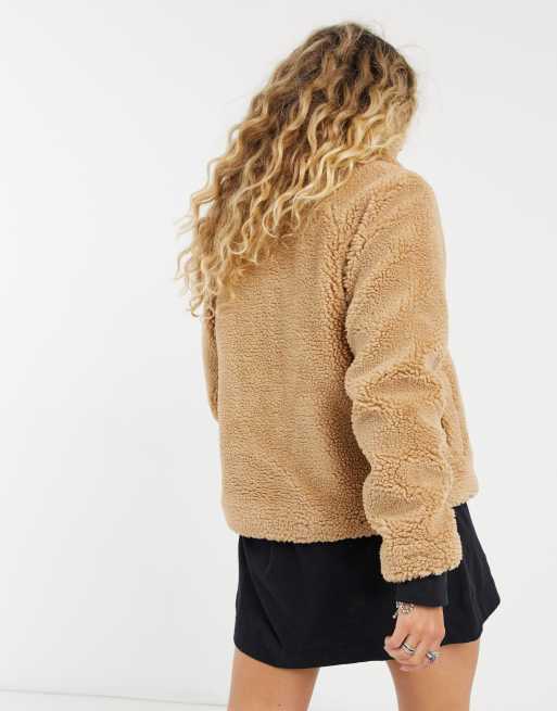 Only - Teddy-jakke i sand, 2 af 4