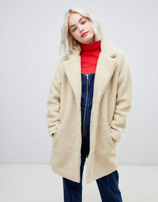 Only teddy hot sale oversized coat