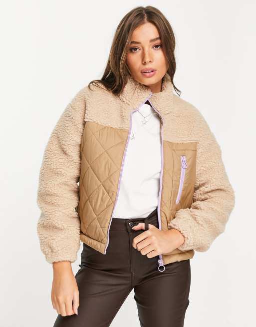 Teddy Sherpa Jacket - Tan