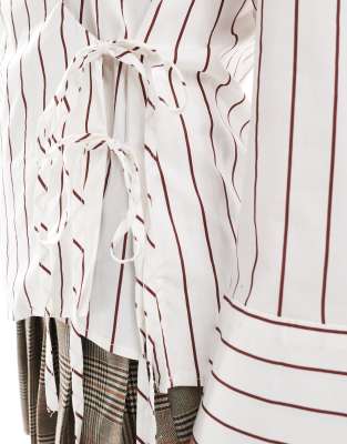 ONLY TIE DETAIL SHIRT 