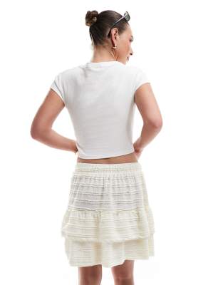 Only Tiered Frill Mini Skirt