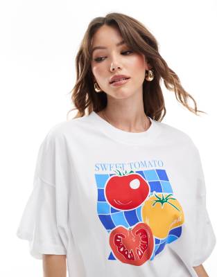 Only Tomato Cropped T-shirt