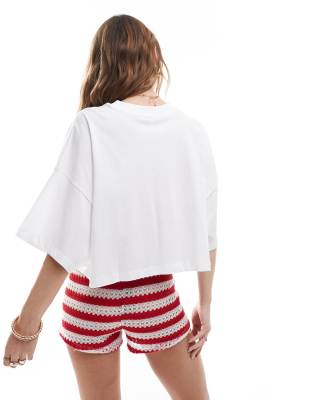 ONLY TOMATO CROPPED T-SHIRT 