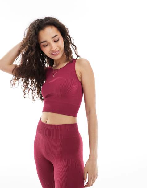 ONLY - Top d'ensemble sans coutures - Bordeaux - view 1