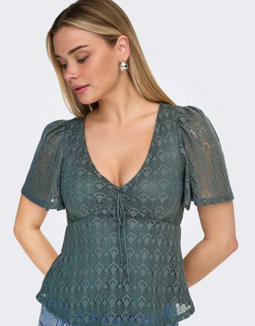 ONLY - Top verde balsamo, 4 di 7