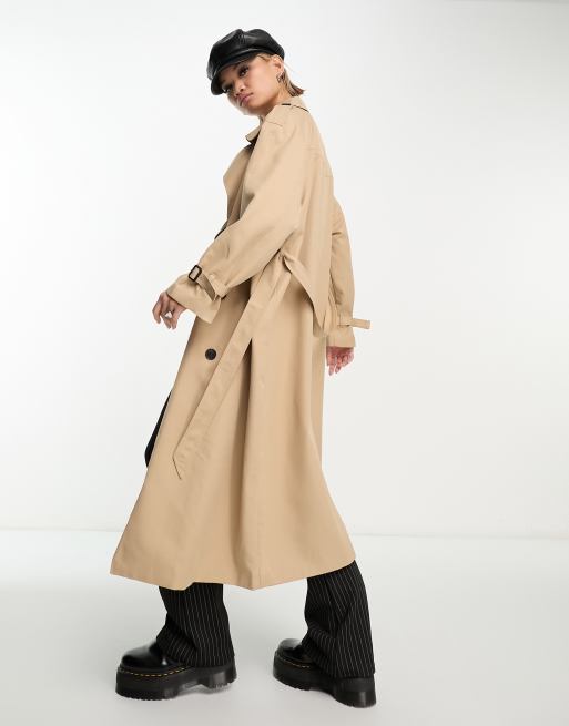 Only - Trench-coat à double boutonnage - Fauve , 2 de 4