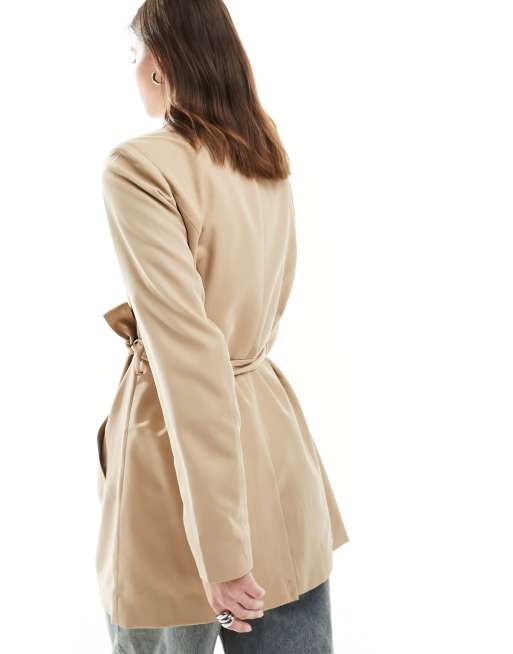 ONLY trench coat in beige , 3 of 4