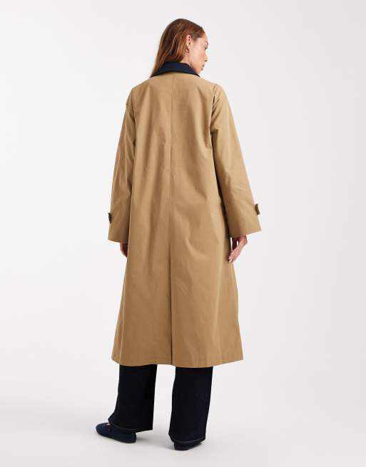 ONLY - Trench marrone chiaro con fiocchi, 4 di 4