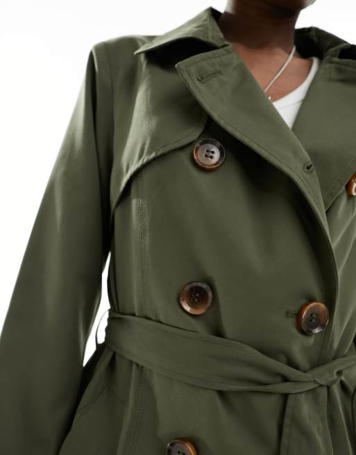 ONLY - Trenchcoat in kaki , 3 van 4