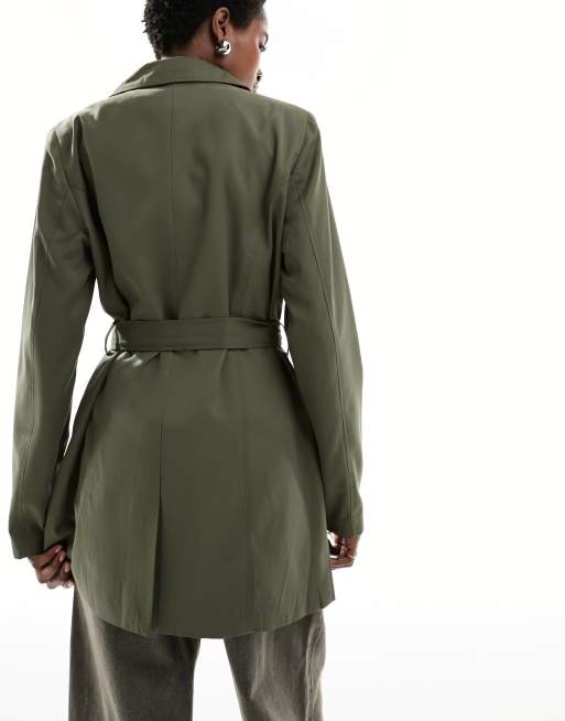 ONLY - Trenchcoat in kaki , 4 van 4