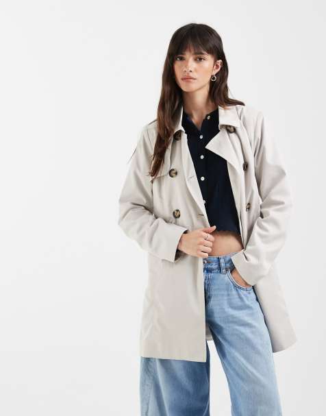 Only - Trenchcoat in stone - view 1