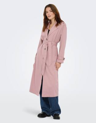 ONLY ONLY Trenchcoat in woodrose-Pink