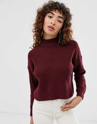 cropped chunky knit jumper