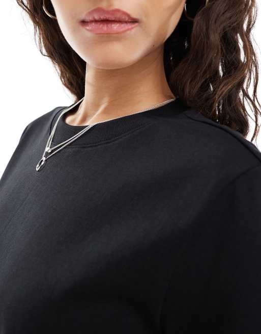 ONLY - Ultiem T-shirt met ronde hals in zwart, 3 van 4