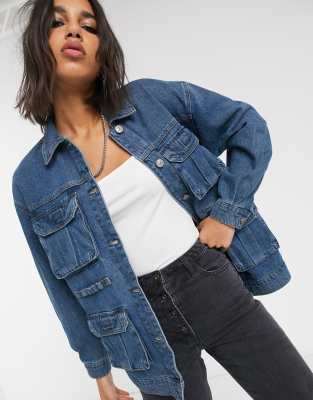 asos denim vest