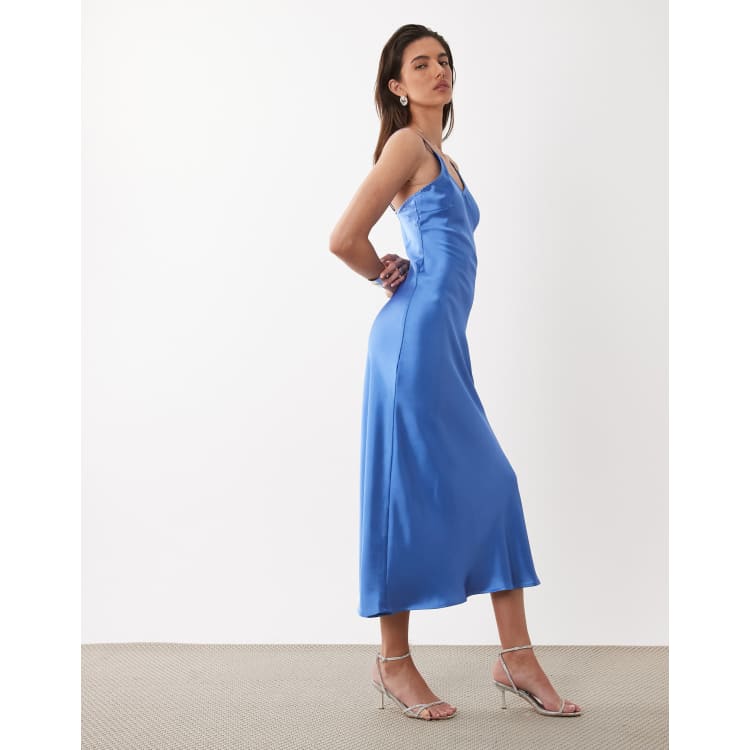 blue midaxi dress Claré Pale Blue Sequin Midaxi Dress