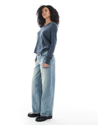 Only V Neck Sweater In Multi