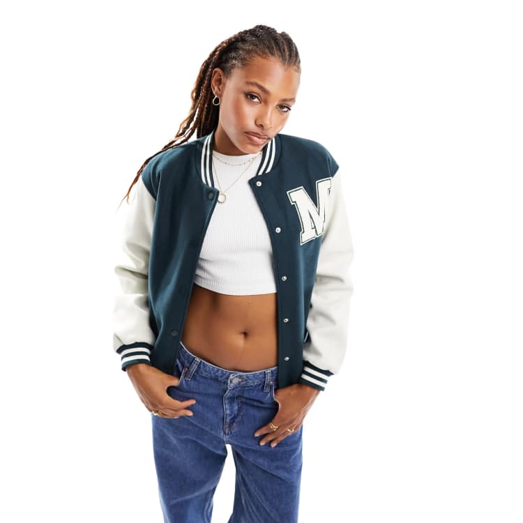 Varsity bomber deals jacket womens