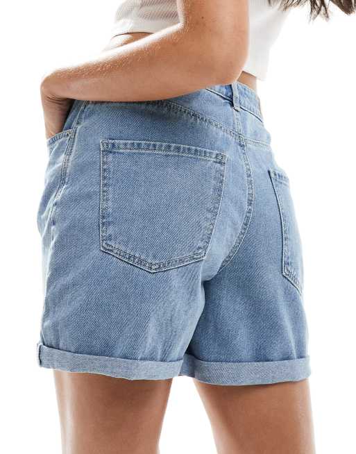Only – Vega – Ljusblå jeansshorts med upprullad fåll , 3 av 5