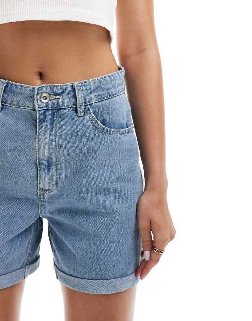 Only – Vega – Ljusblå jeansshorts med upprullad fåll , 4 av 5