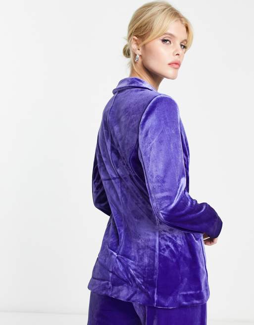 Purple cheap velour jacket