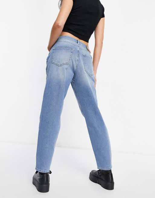 Only – Veneda – Blå mom jeans med stretch, 2 av 4
