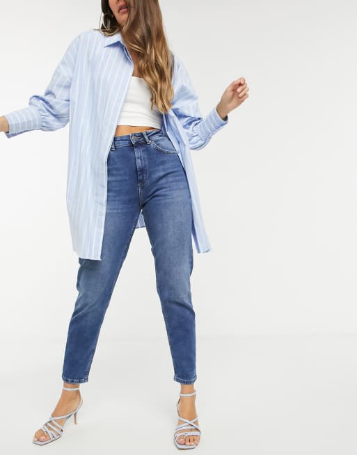Only Veneda mom jeans in blue, 2 of 4