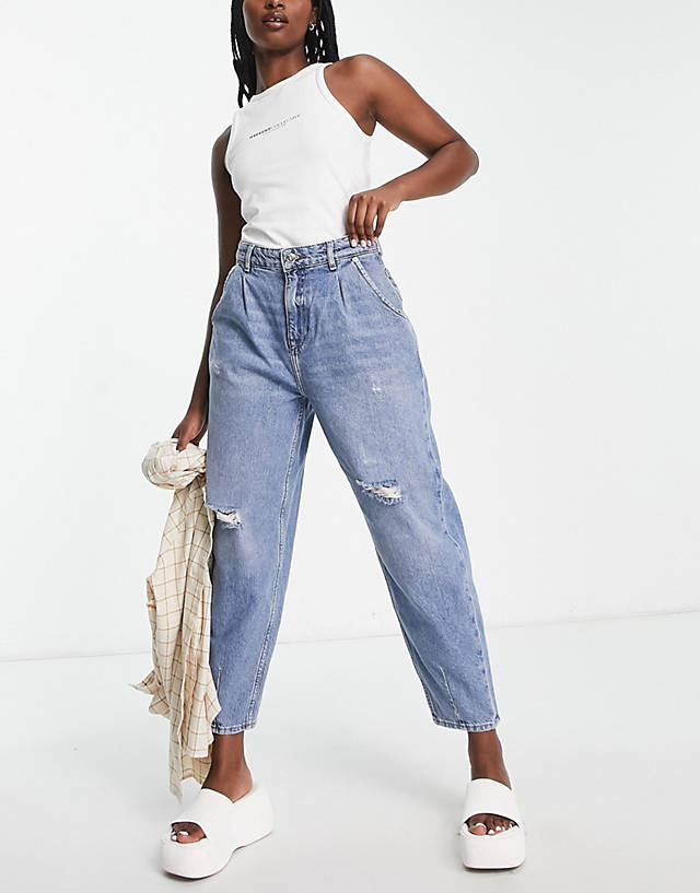 ONLY - verna high waist balloon let jeans in blue