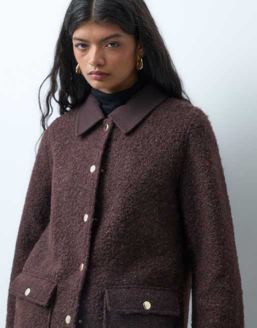 Only veste borg marron foncé, 4 de 4