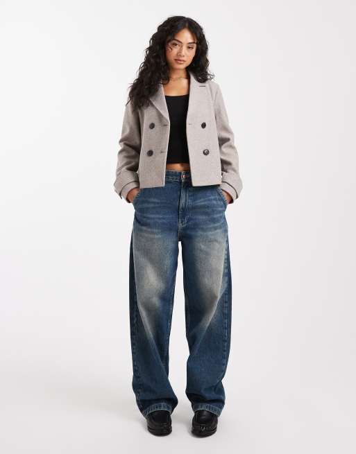 ONLY - Veste courte aspect laine - Marron clair, 2 de 4