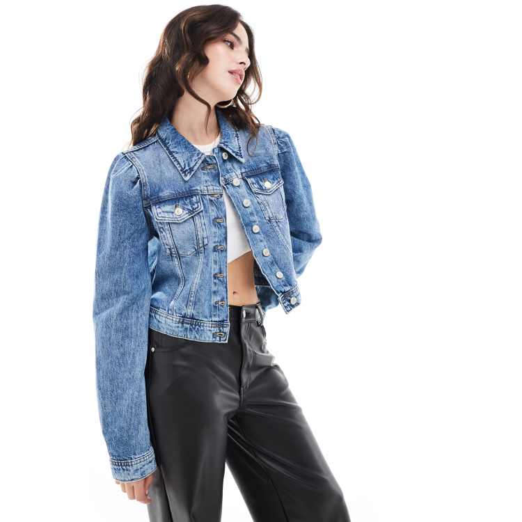 Veste en jean bouffante sales