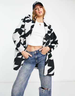 Newland Veste Matelassée Femme Pied de Poule