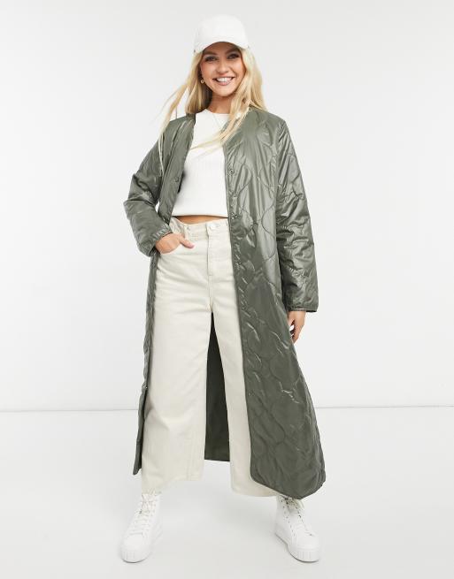 De Kaki Vestes MatelassÃ©es Femme Zara Veste MatelassÃ©e Femme