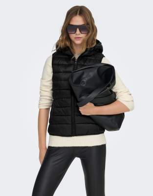 ONLY - Veste sans manches matelassée - Noir