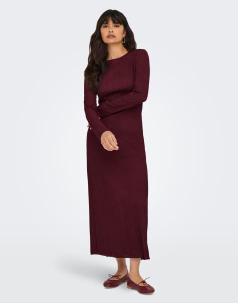 ONLY - Vestito color vinaccia - view 1
